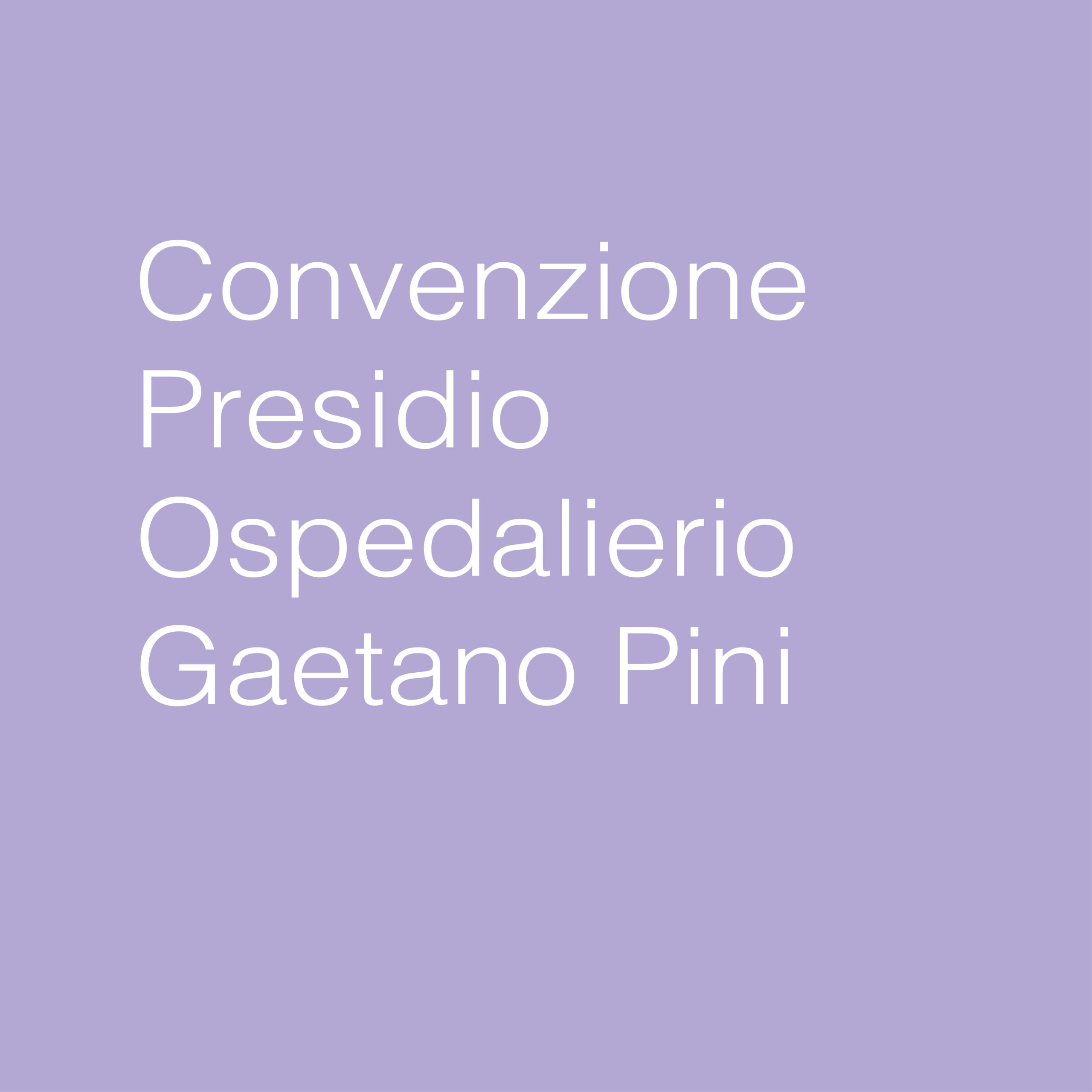 convenzione presidio ospedaliero gaetano pini